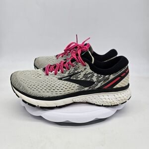Brooks Shoe Women's 9.5 B Ghost 11 Running Shoes Gray Pink 1202771B192